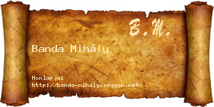Banda Mihály névjegykártya